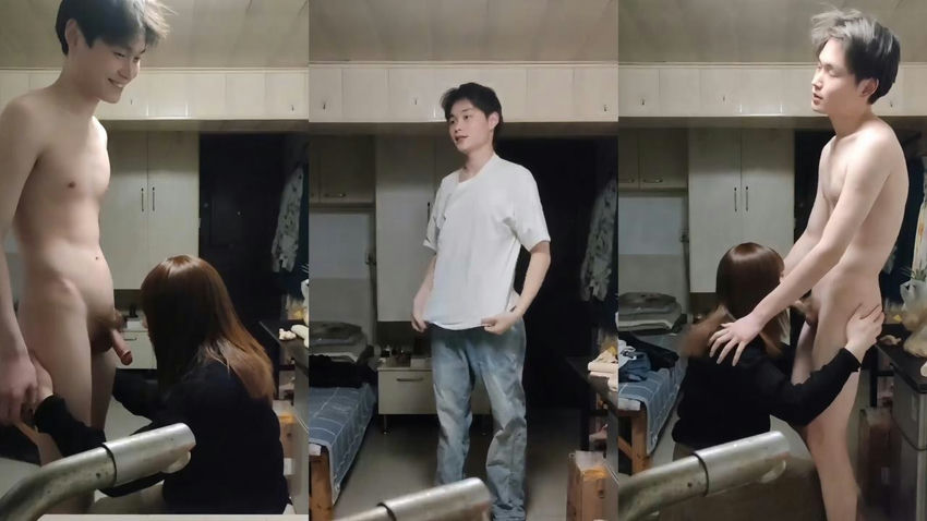 Hong sister sucks young man cock
