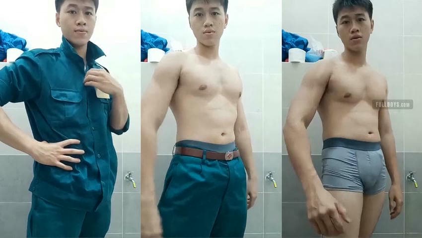 Anh dân quân đẹp trai thơm ngon show hàng khủng